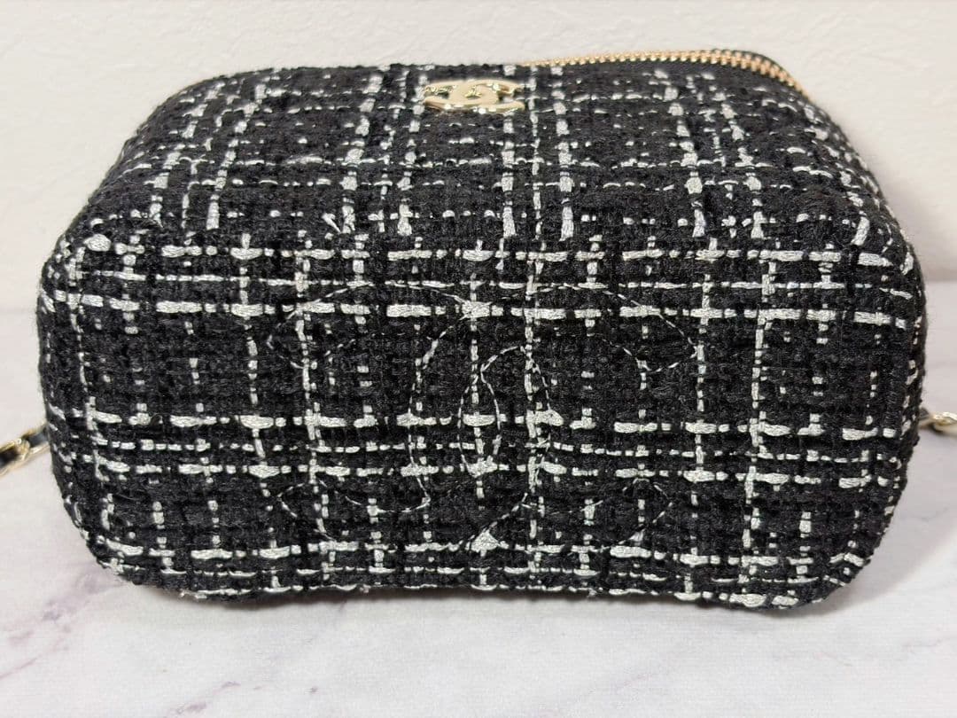 CHANEL ノベルティ　チェーン　ショルダーバッグ　ツイード 訳あり