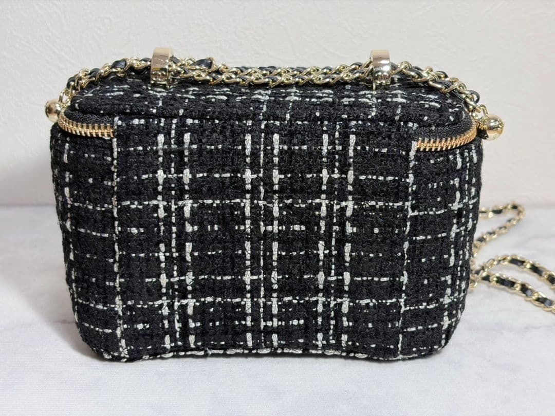 CHANEL ノベルティ　チェーン　ショルダーバッグ　ツイード 訳あり