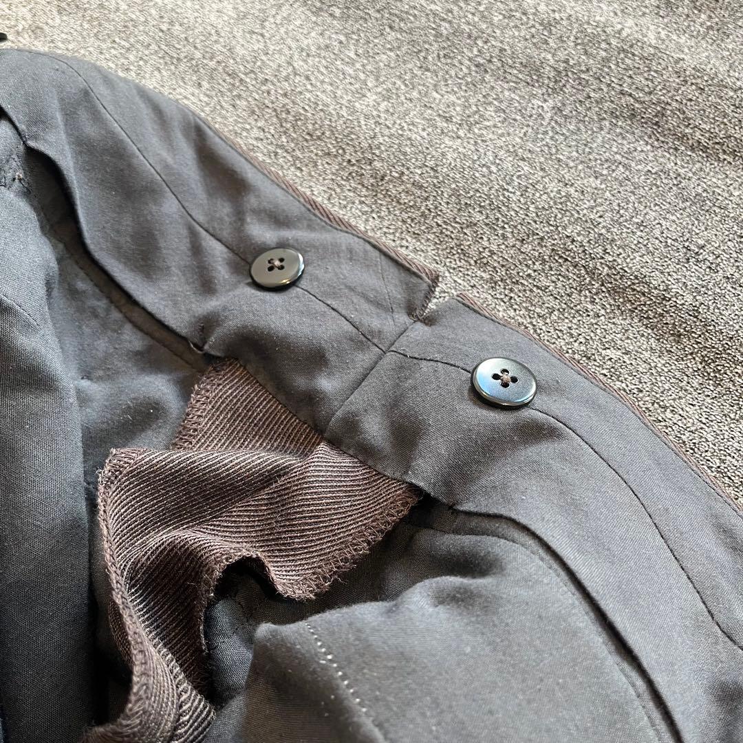 【美品】BEAMS F / キャバルリーツイル ダークブラウン スーツ