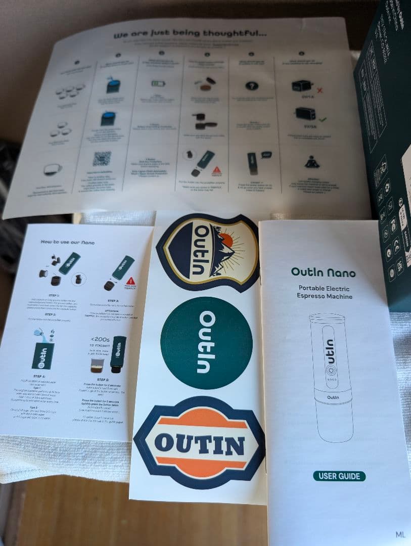 ✨未使用品✨　Outin Nano ポータブルエスプレッソマシーン