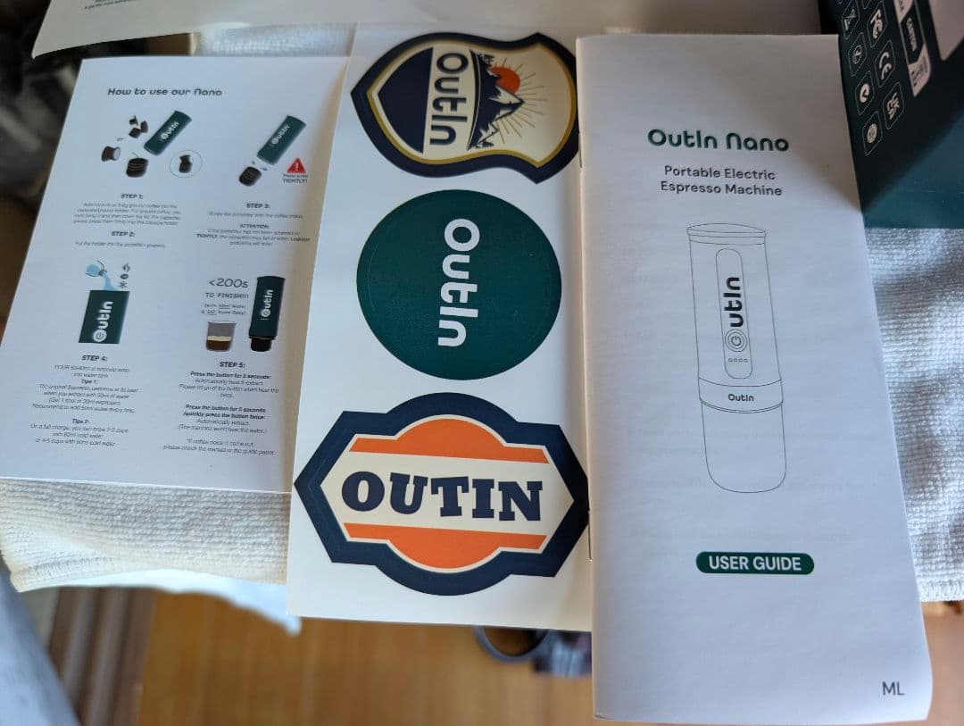 ✨未使用品✨　Outin Nano ポータブルエスプレッソマシーン