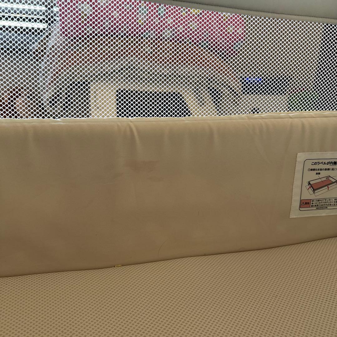 ココネルエアー　ホワイトグレー　ベビーベッド