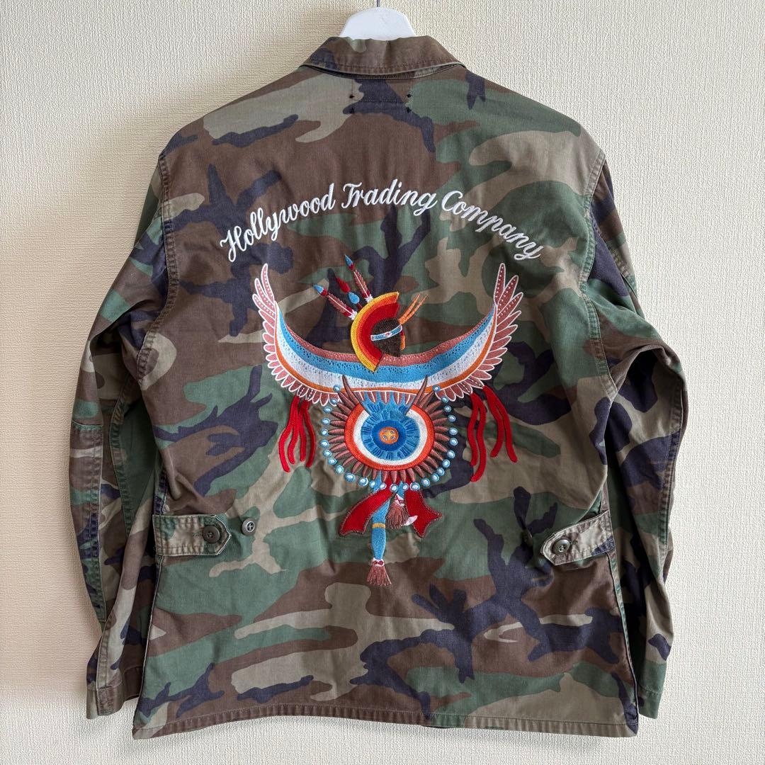 HTC シャツ 迷彩 ステッチ ネイティブ アメカジ ミリタリー