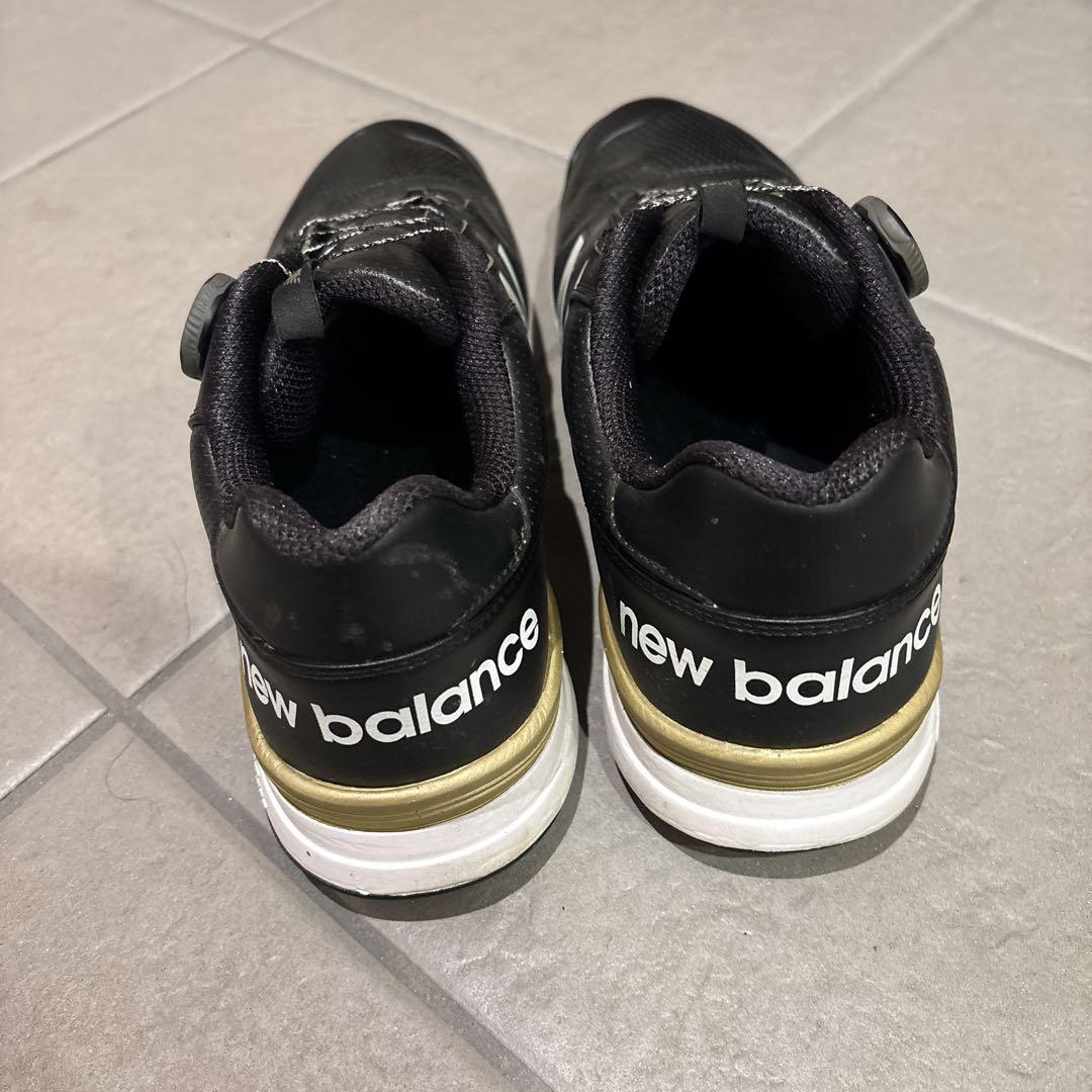 New Balance 574 ブラック ゴルフシューズ
