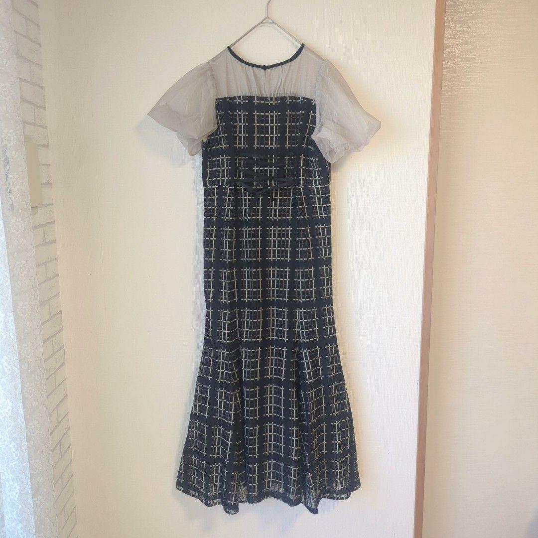 美品 Dorry Doll ドリードール ビスチェ風 ツイード ドレスM 結婚式