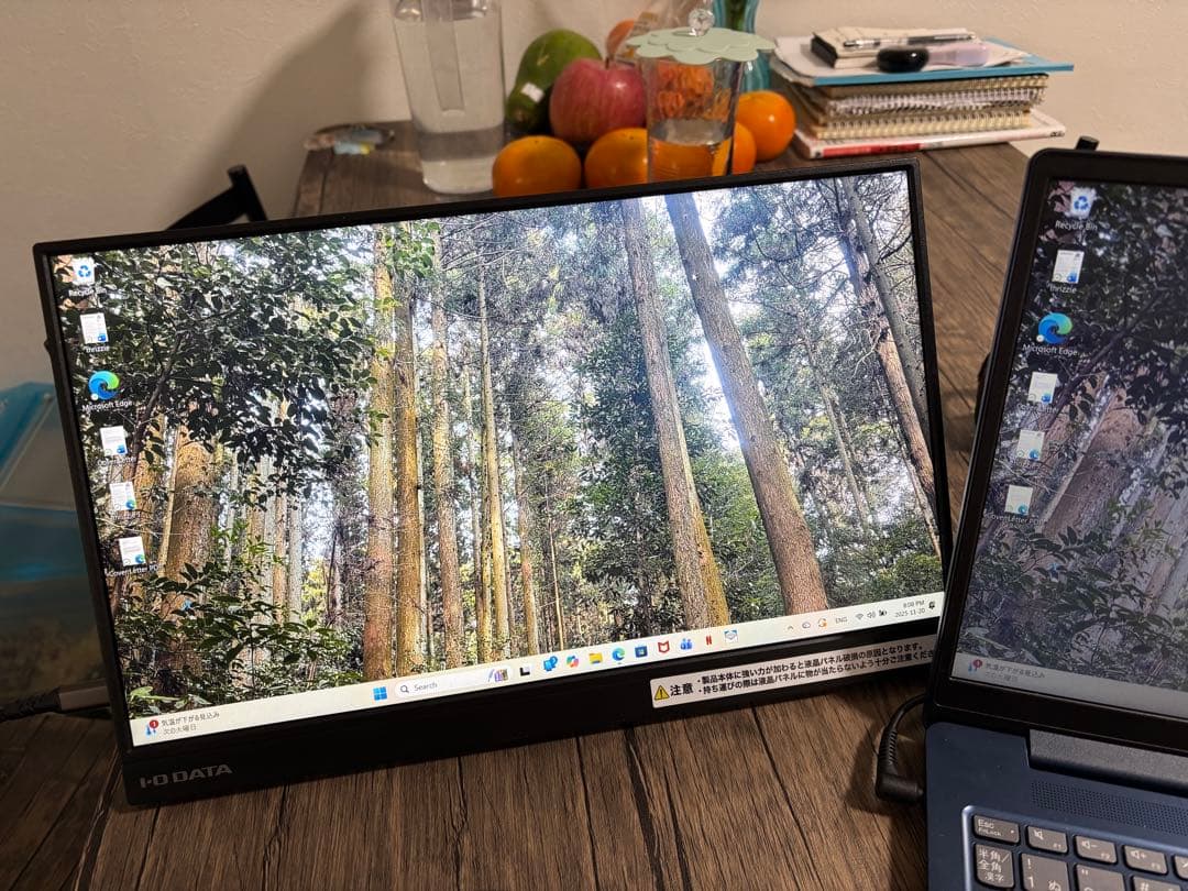 I-O DATA のモバイルモニター「LCD-CF161XDB-M（シルバー）」