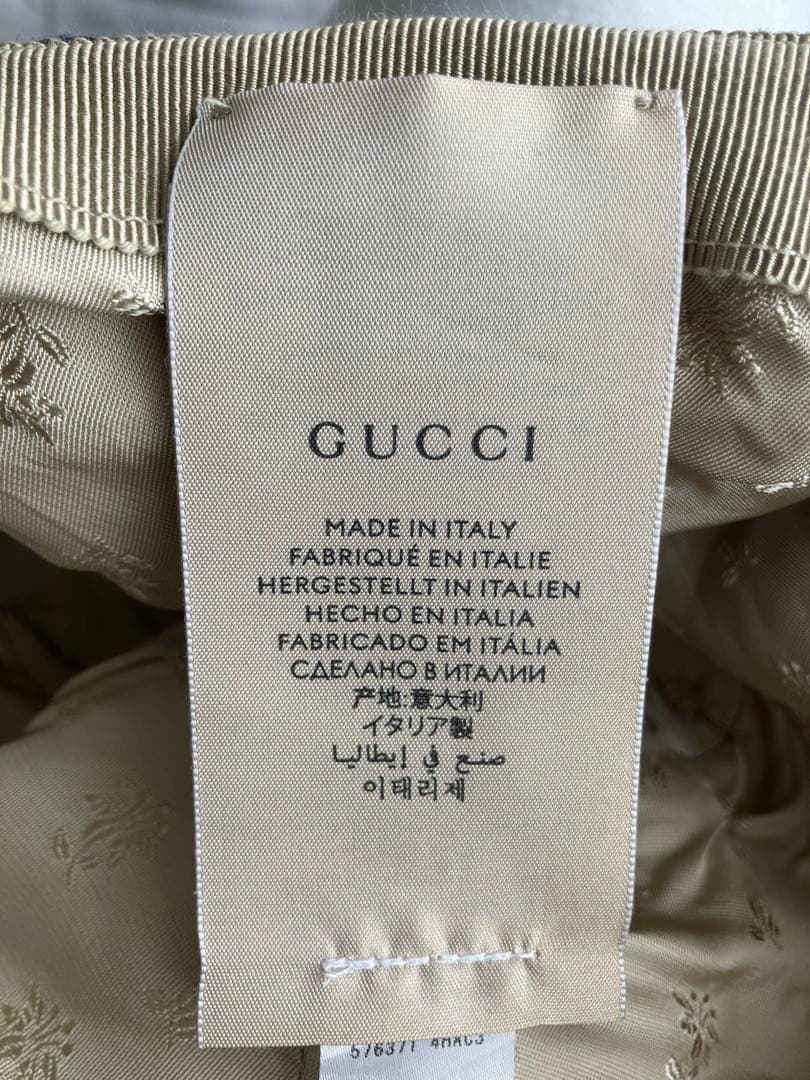 グッチ　GGパターン デニム バケットハット