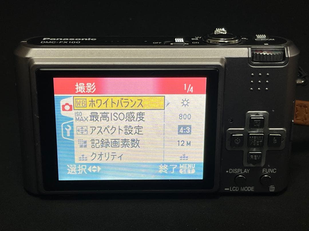 【極美品】LUMIX DMC-FX100 ライカレンズ搭載と付属品（作動確認済）
