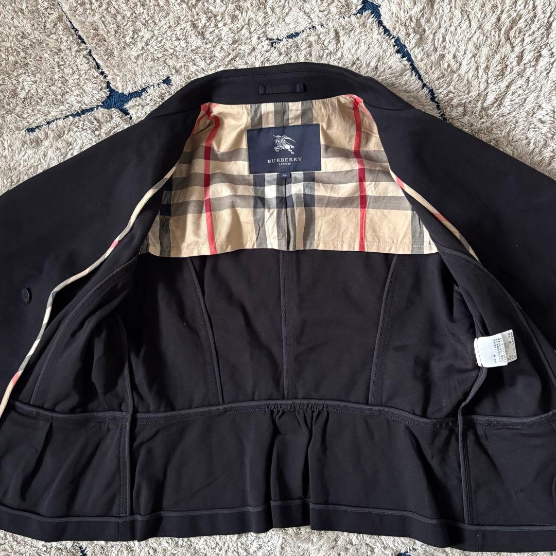 【美品✨】大きいサイズ　バーバリーロンドン　ライダージャケット　メガチェック46