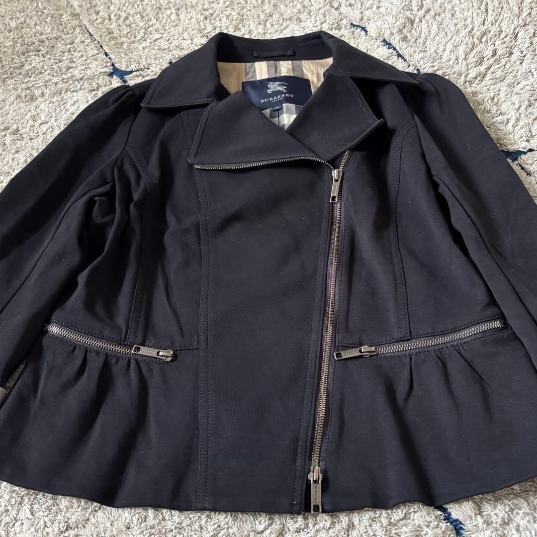 【美品✨】大きいサイズ　バーバリーロンドン　ライダージャケット　メガチェック46