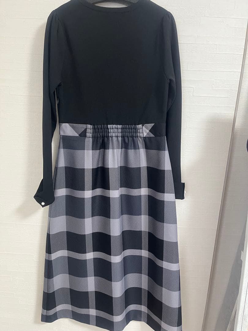 クレストブリッジ チェッククロッシングビエラ ドッキングドレス ワンピース