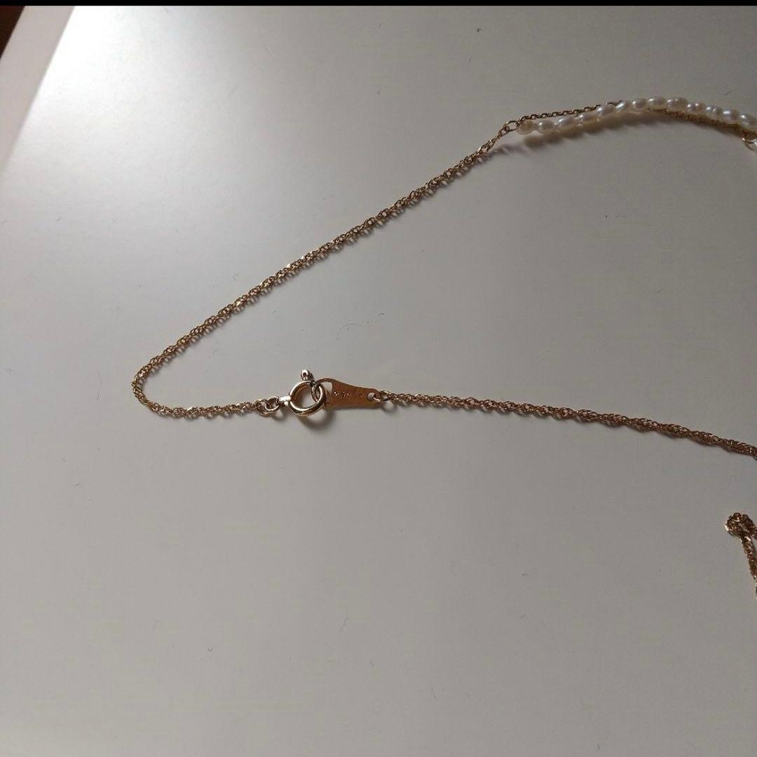 【美品】agete パール　ネックレス