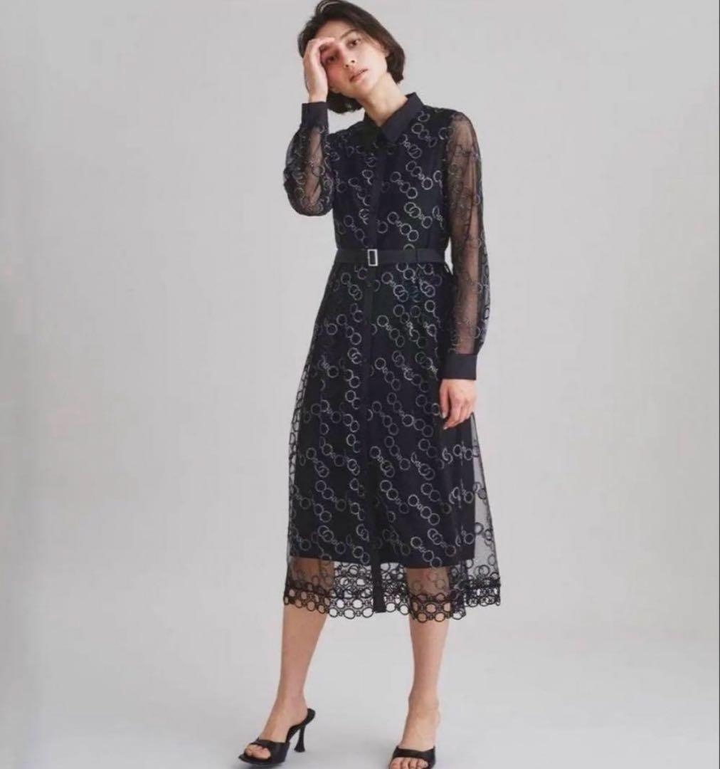 グレースコンチネンタル　チェーンembワンピース　サイズ36