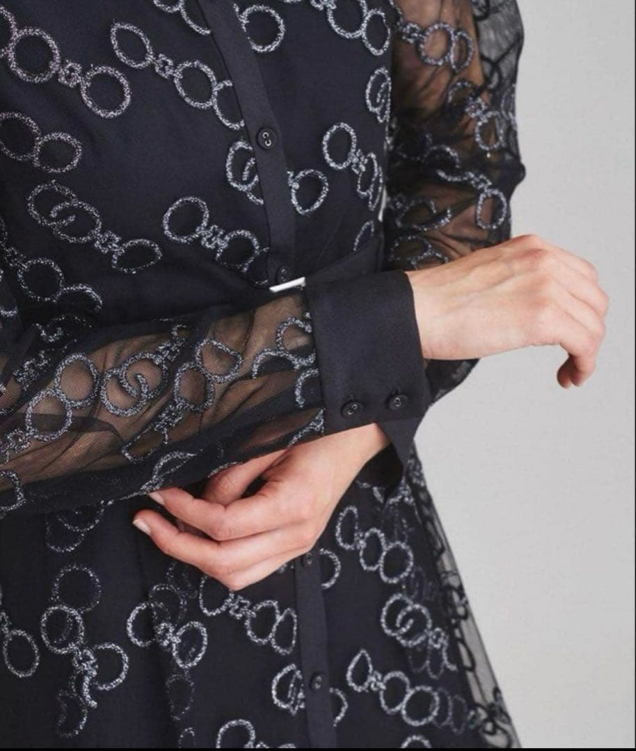 グレースコンチネンタル　チェーンembワンピース　サイズ36