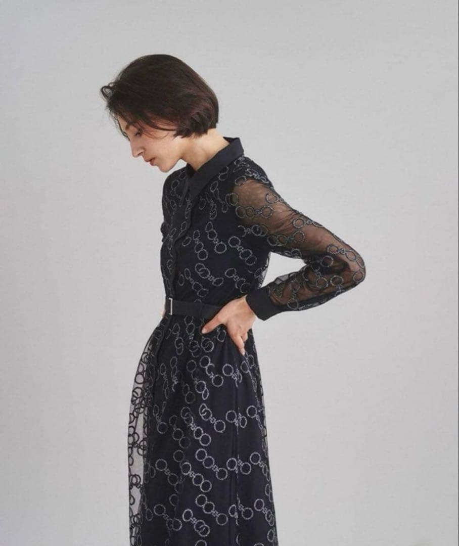 グレースコンチネンタル　チェーンembワンピース　サイズ36