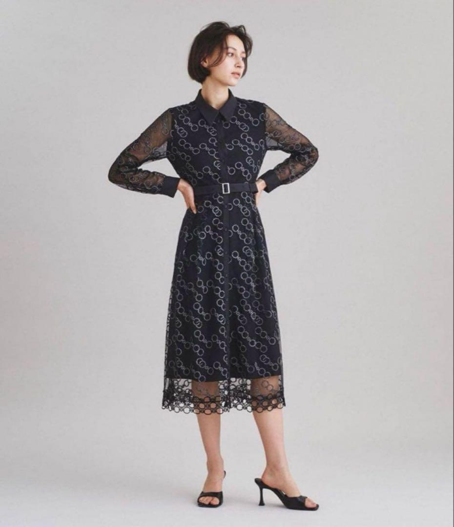 グレースコンチネンタル　チェーンembワンピース　サイズ36