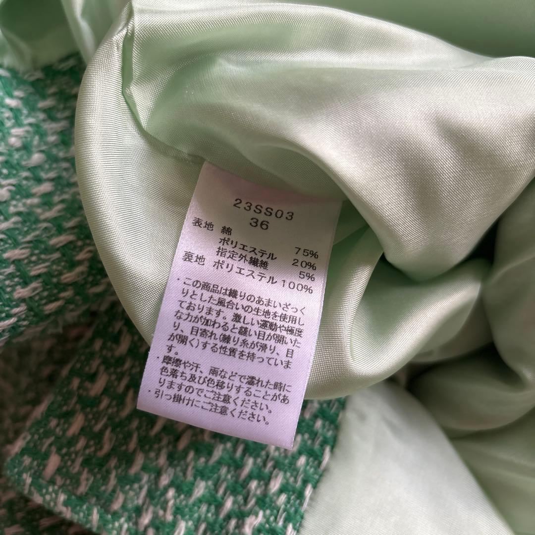 美品 ★ saqui ツイードジャケット　36