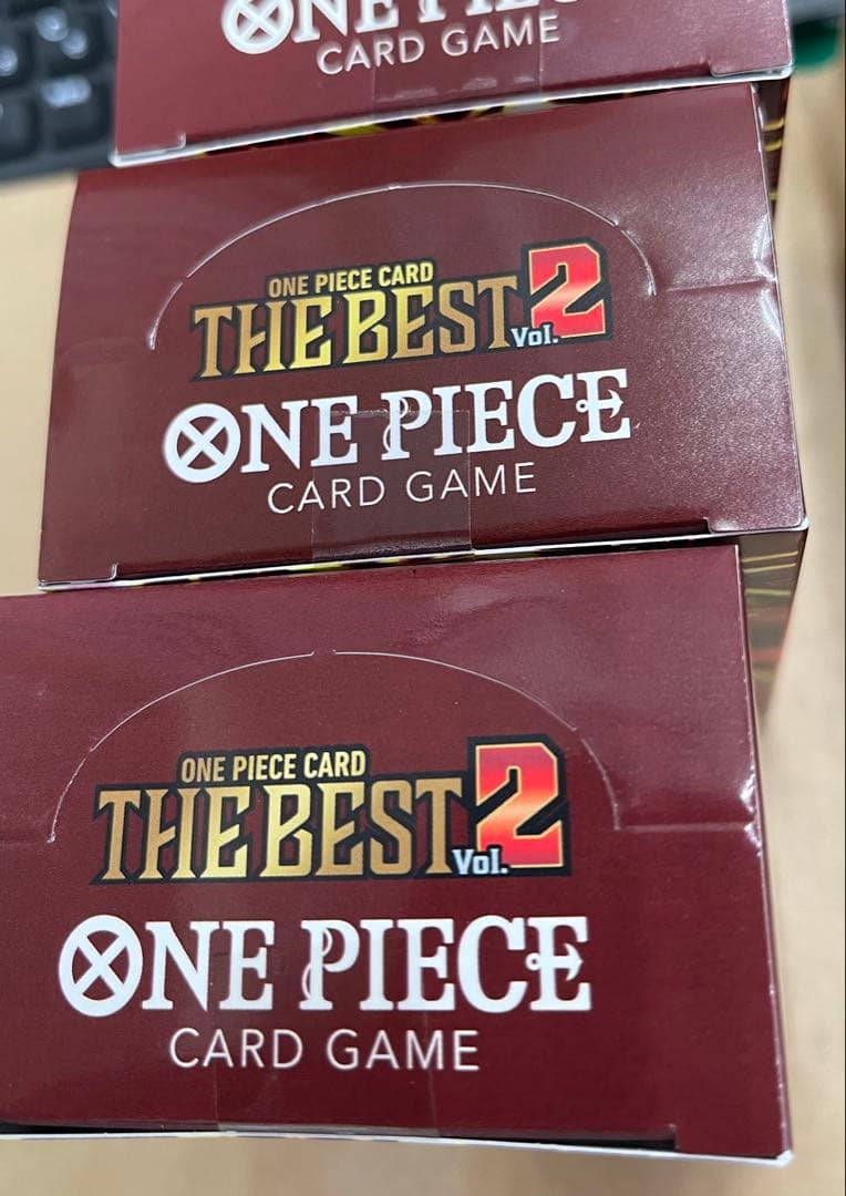 ワンピースカード THE BEST 2 3BOX 【新品未開封テープ付き】