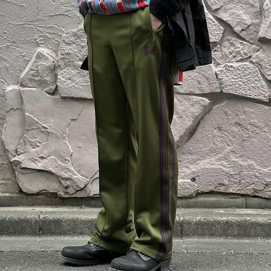 【NEEDLES/ニードルズ】トラックパンツ　オリーブMサイズ