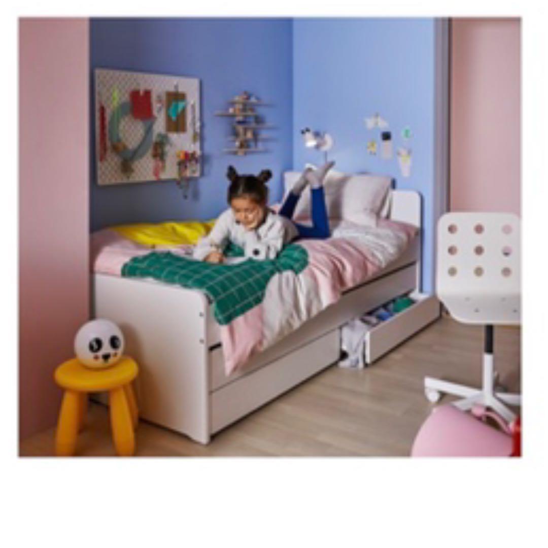 IKEA SLAKT スレクトシングルベッド2段ベッド収納付き横浜市神奈川区