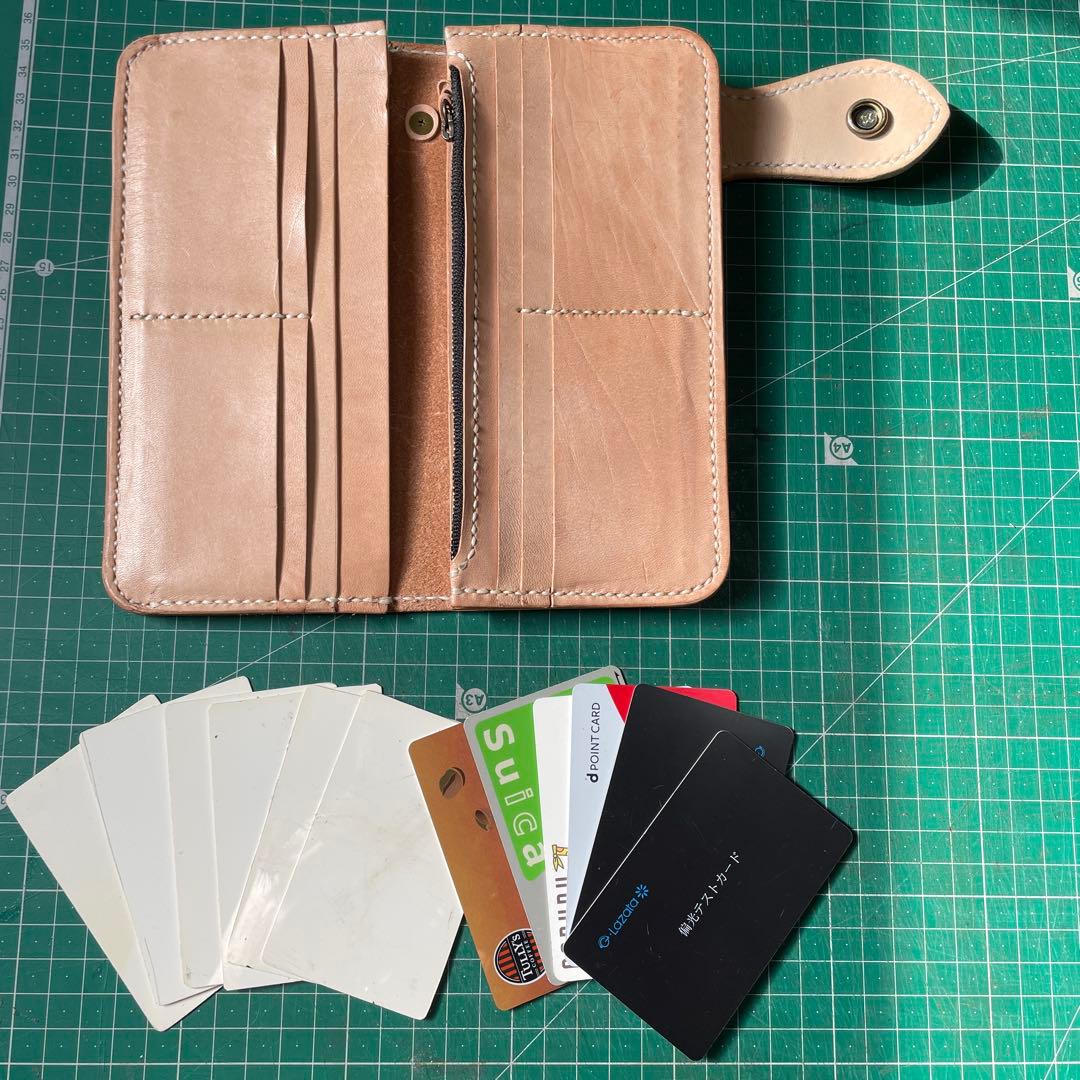 おみつ様オーダー商品です。バイカーズウォレット　左利き用