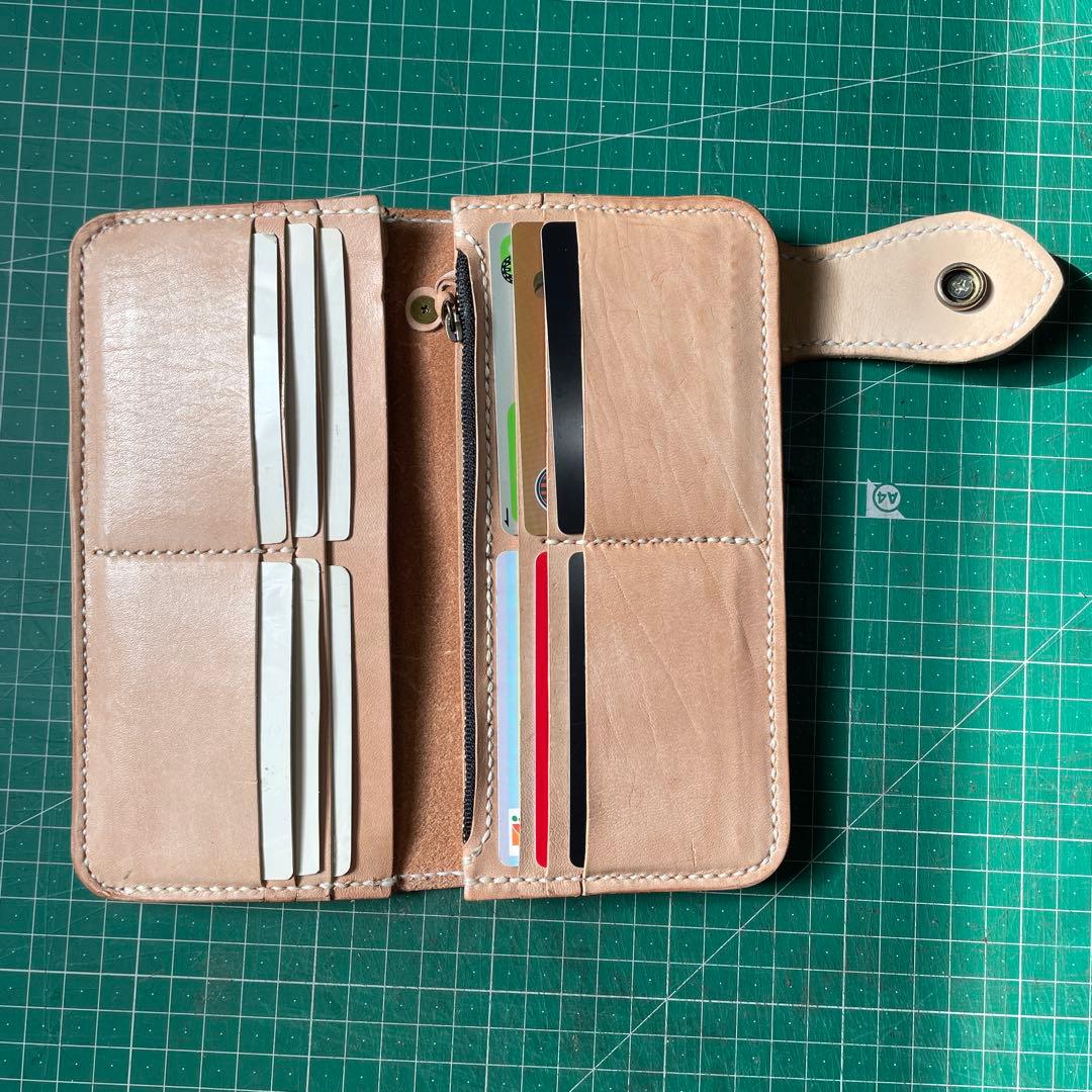 おみつ様オーダー商品です。バイカーズウォレット　左利き用