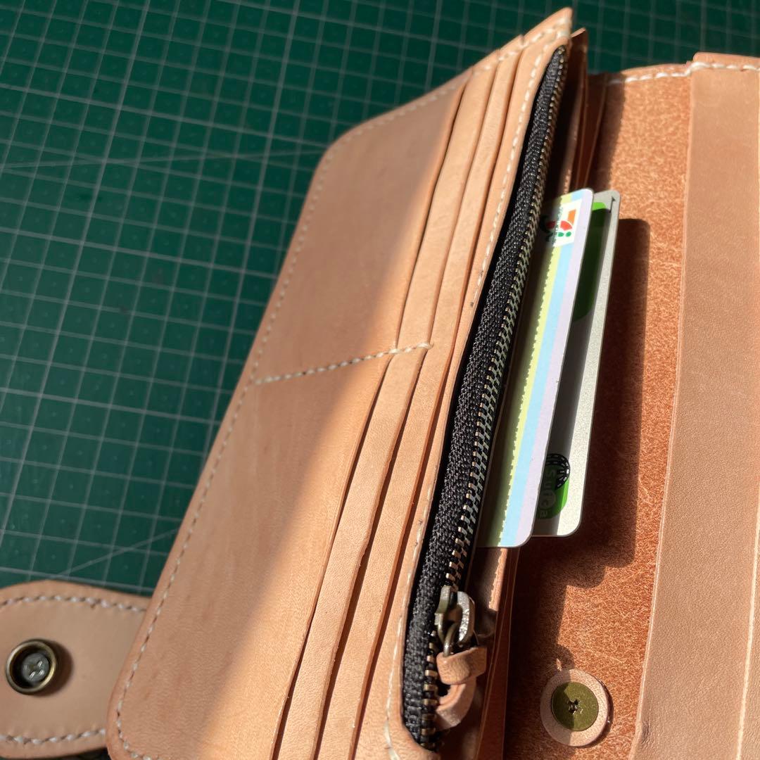 おみつ様オーダー商品です。バイカーズウォレット　左利き用