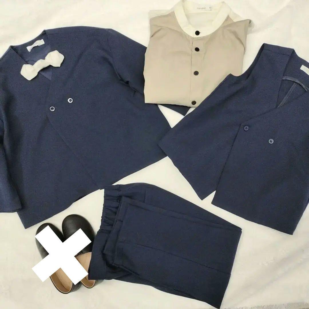 リジェール　riziere　フォーマル　スーツ　ノーカラージャケットセットアップ