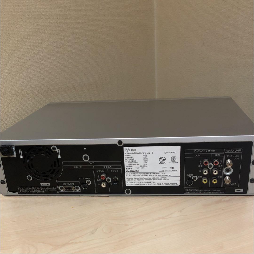 シャープ DV-RW100 VHSとDVDダビングできます 03年製