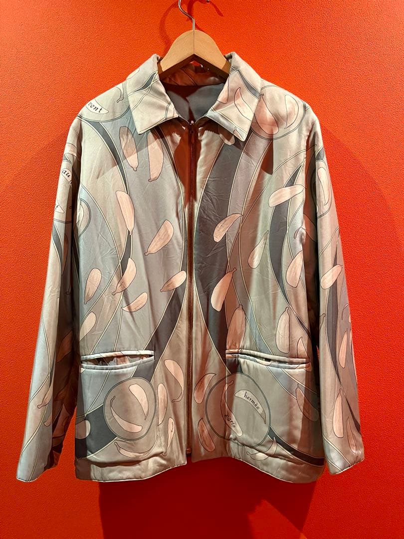 エルメス　マルジェラ期　中綿　ジャケット　コート　リバーシブル　総柄