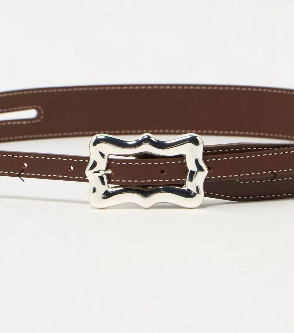 A VACATION シルバーバックルベルト