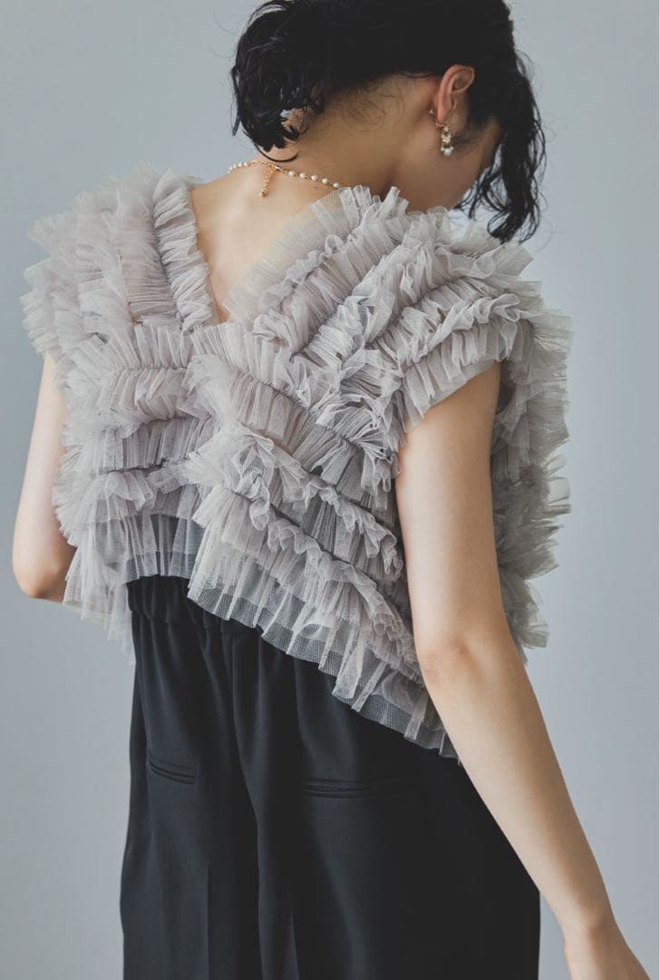 niana チュールベストオールインワンパンツドレス Mサイズ