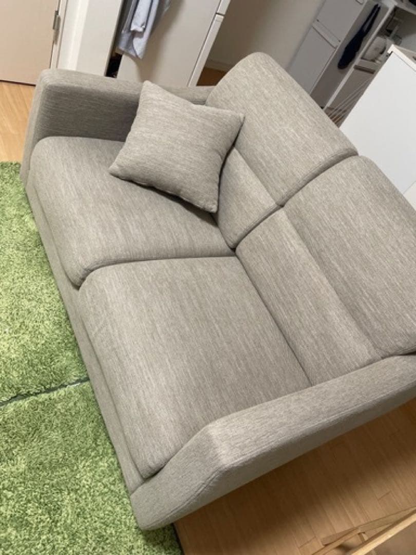 ニトリ　ファブリックソファ　2人掛け