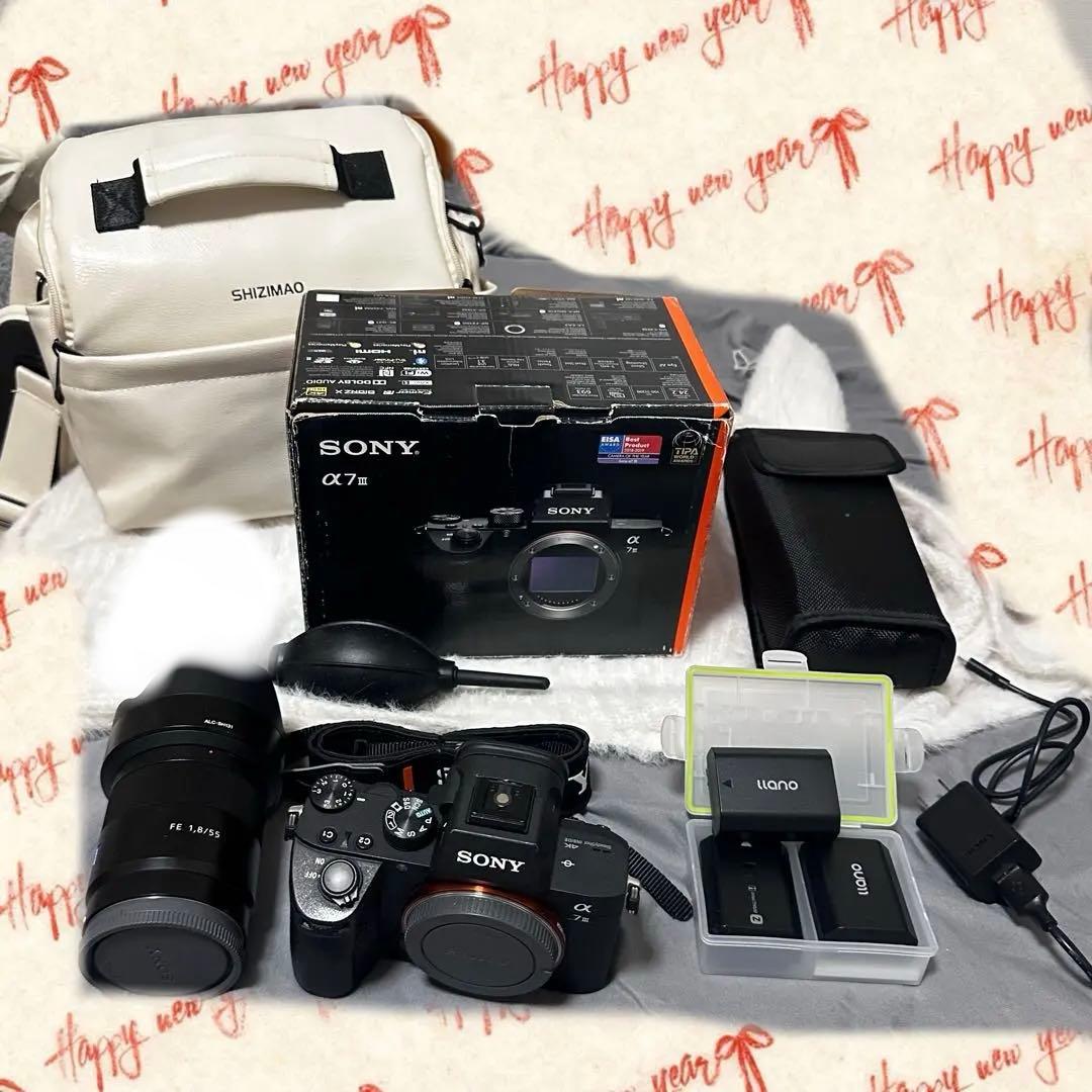 【最終値下 】SONYα7 IIIミラーレスカメラレンズ付きFE55F1.8ZA