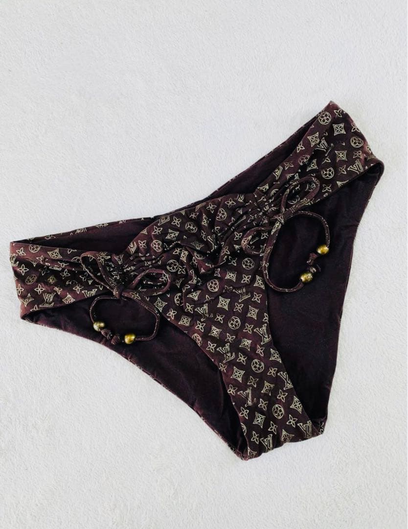 ★送料込み★ルイヴィトン★LOUIS VUITTON★ブラウン★水着★38★M★