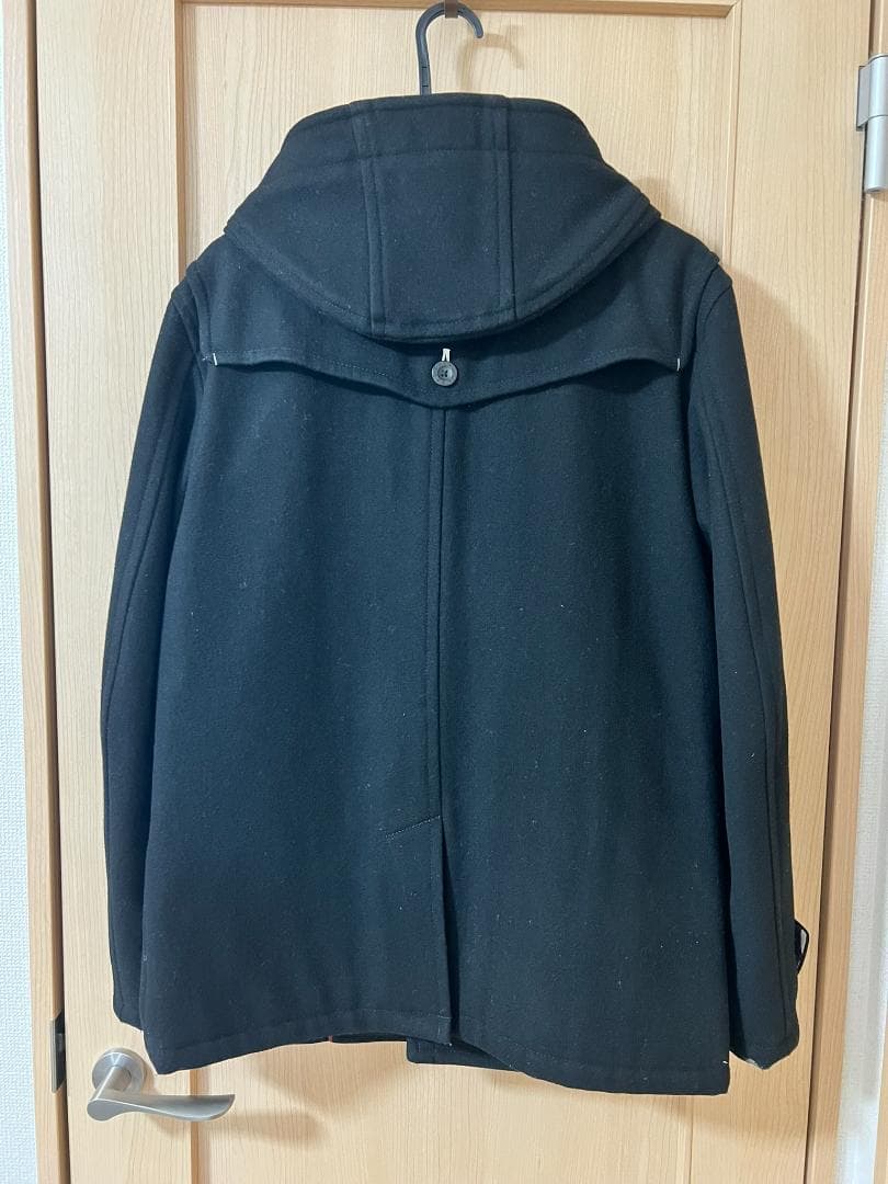 【バーバリーブラックレーベル】ダッフルコート★黒Ｌ