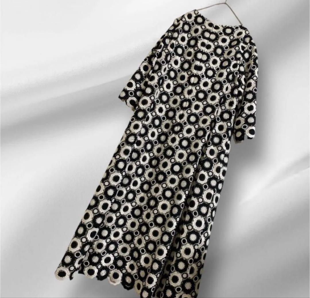 大きいサイズ新品Do CLASSE/刺繍レースロングワンピース13