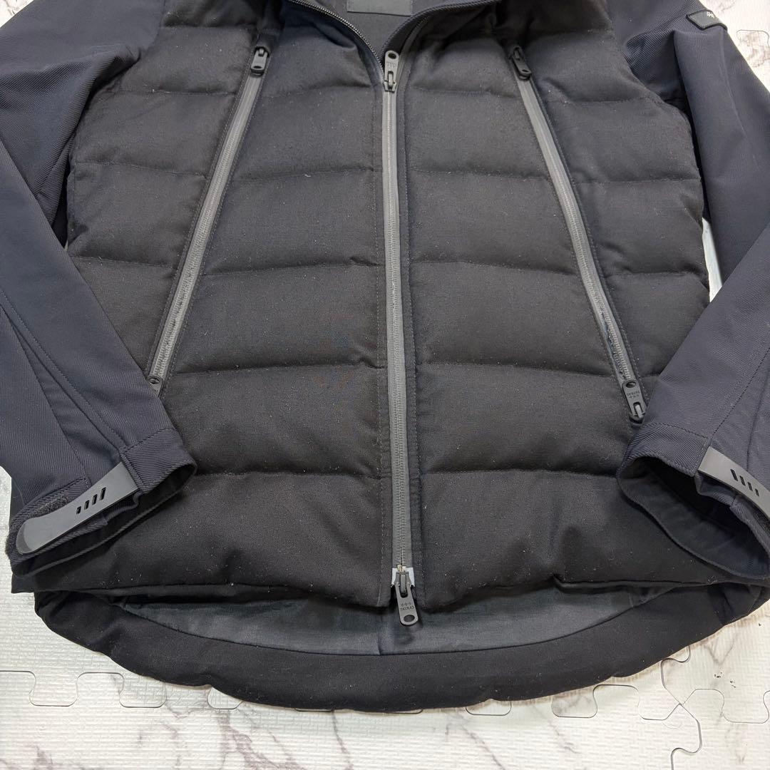 キ*ウ様 希少黒✨ タトラス ハイブリッドダウンジャケット 異素材 切替 ブラッ