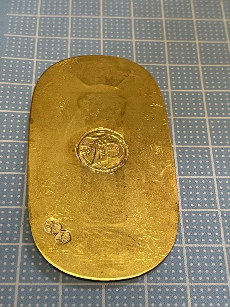 9*E様 小判　レプリカ　【m1277 骨董　レトロ　参考銭　見本　 金属】