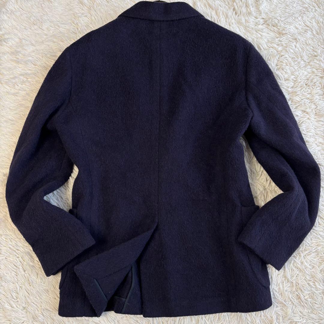 (美品) トゥモローランド アルパカ テーラードジャケット アンコン ネイビー