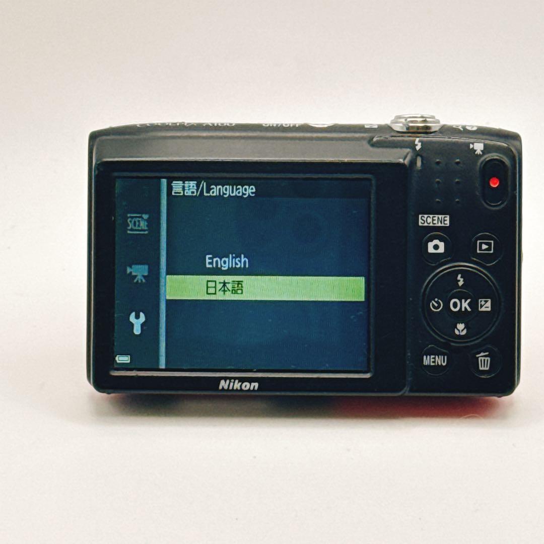 ニコン COOLPIX A100 レッド 動作OK