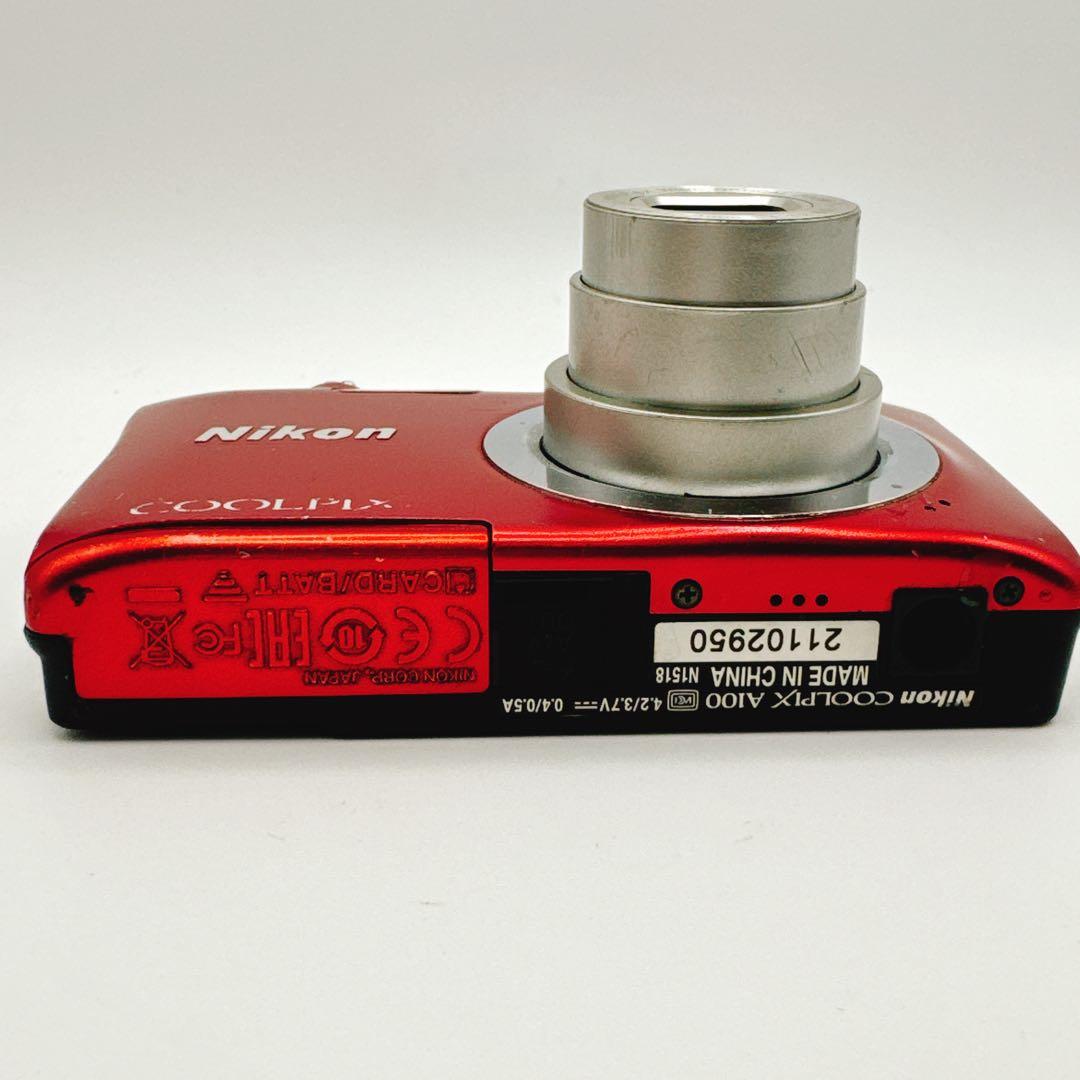 ニコン COOLPIX A100 レッド 動作OK
