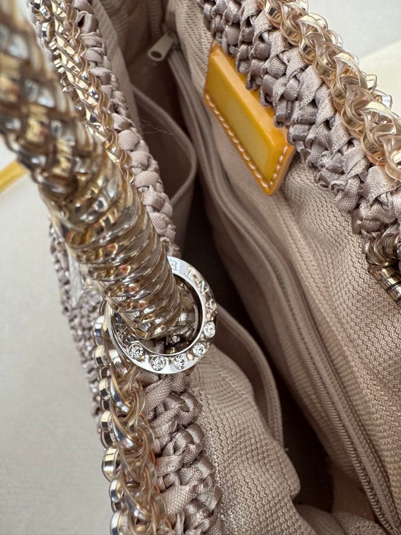 ANTEPRIMA ワイヤーバッグ イエローゴールド系