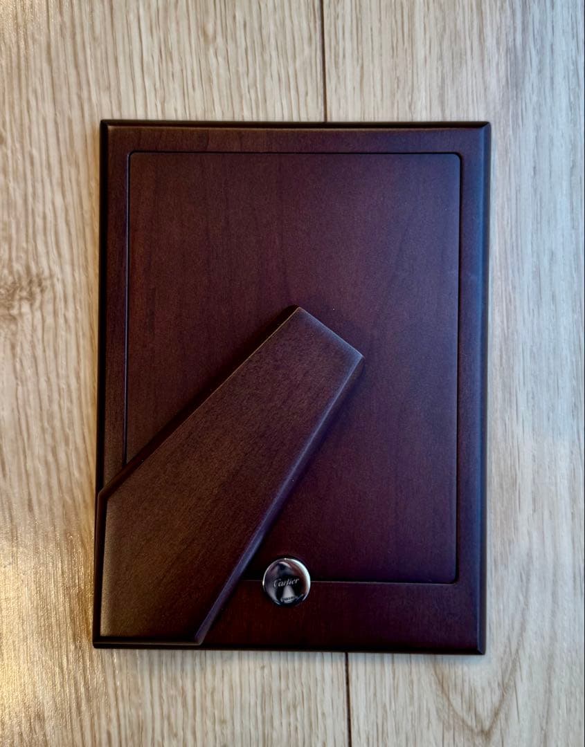 Cartier フォトフレーム シルバー 幾何学模様