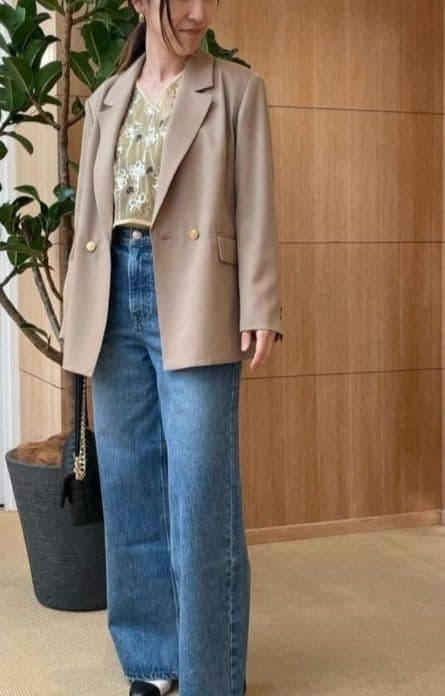 マカフィー ウールギャバジンダブルブレストジャケットTOMORROWLAND