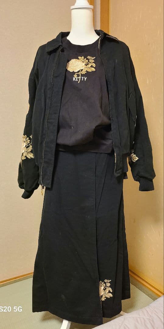 KETTY ヴィンテージ ブルゾン カットソー スカート 3点セット M～L