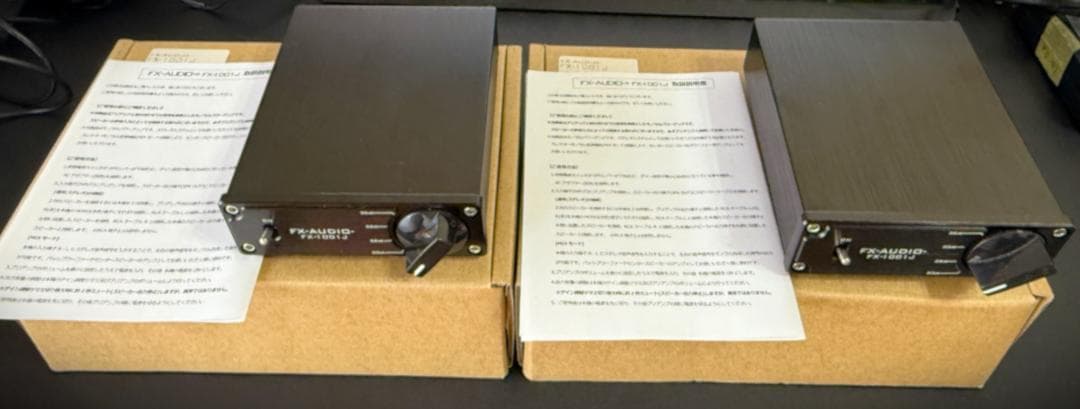 ★★★ FX-AUDIO- 1001Jモノラルアンプ 2台送料込 おまけ付★★★