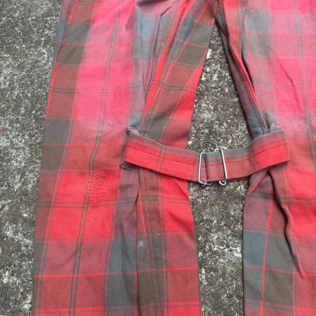 希少 PEEL&LIFT ボンテージパンツ エリオット タータンチェック パンク