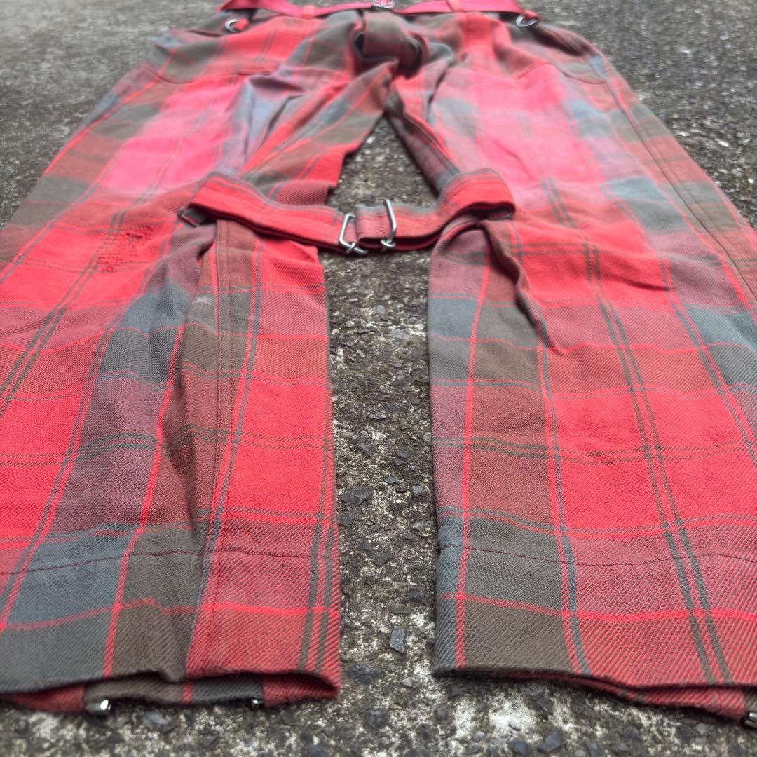 希少 PEEL&LIFT ボンテージパンツ エリオット タータンチェック パンク