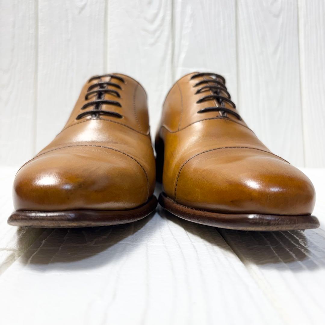 美品　マドラス カンジャーノ イタリア製革靴40ストレートチップ